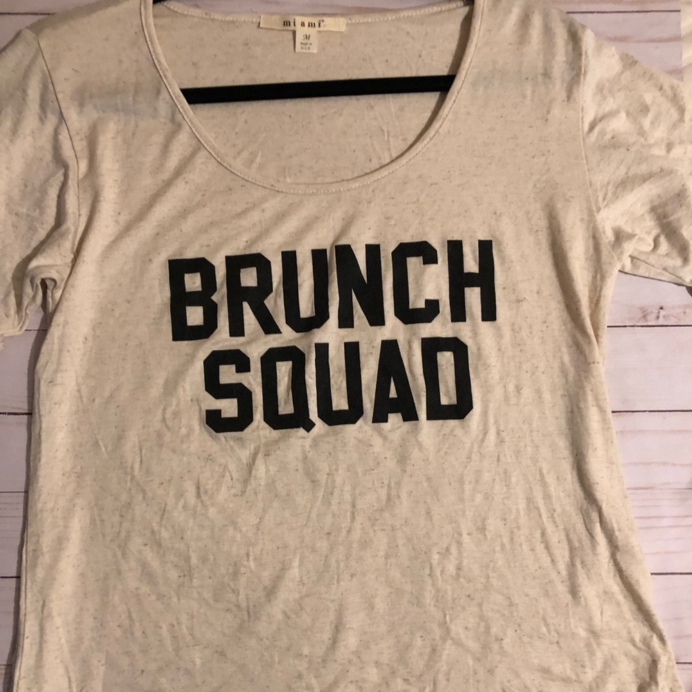 Brunch squad soft t shirt nwot brand Miami